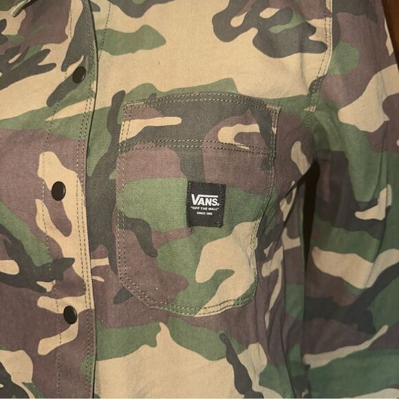 Womens VANS Camouflage long sleeve shirt‎ Dress with pockets XS - Picture 2 of 6